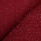 Lainage bouclette lurex rouge cramoisi
