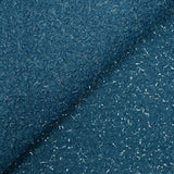 Lainage bouclette lurex pétrole