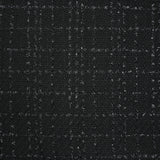 Tweed Emma lurex polyester fond noir