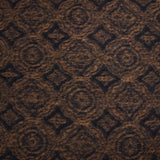 100% Laine bouillie moulures marron et bleu nuit