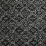 100% Laine bouillie moulures noir et gris