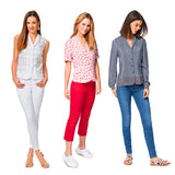 Patron Burda n°6533: blouse à col châle