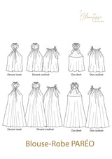 Patron de couture Blouse-Robe PARÉO