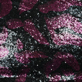 Tulle Sequin Leny Fucsia y fondo negro azul