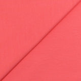 Jersey french terry coton Bio rose corail