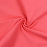 Coral pink tubular ribbed cuffs per meter