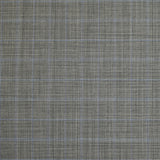 Tissu tailleur 100% laine prince-de-galles noir, bleu fond blanc cassé