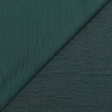 Crêpe Lenny envers satin froissé vert forêt