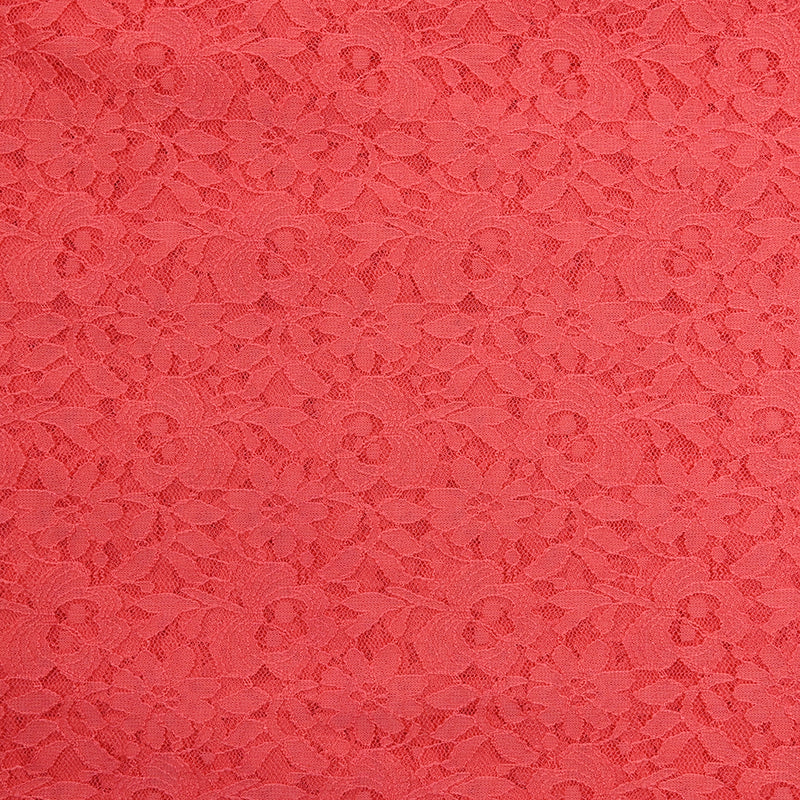 Dentelle polyester Sandrine corail
