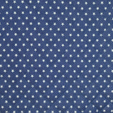 Chambray matelassé imprimé étoiles