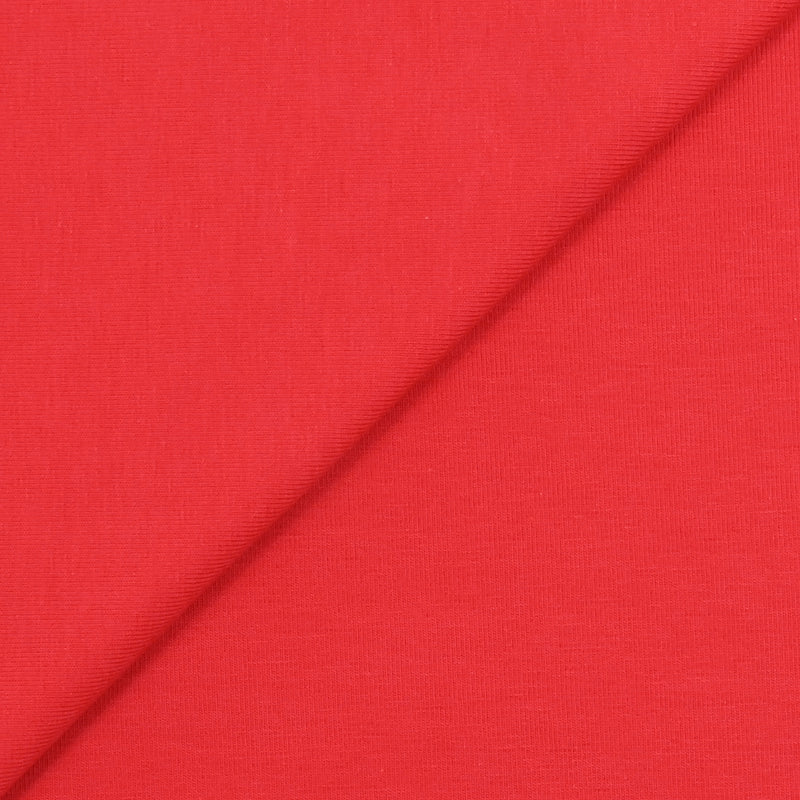 Jersey coton Bio rouge