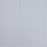 Piqué de coton imprimé carré bleu