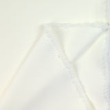 Heavy polyester crepe madeleine white