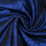 Polyester froissé Lola bleu de minuit