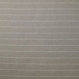 Jersey de coton rayé blanc fond gris taupe