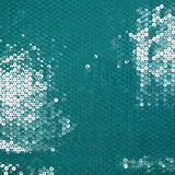 Tul de lentejuelas turquesas