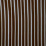 Coton imprimé rayé bleu fond marron