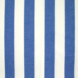 Coton rayé racing bleu et blanc