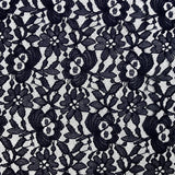 Dentelle polyester pétale fond marine