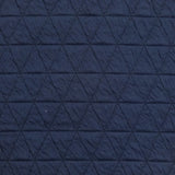 Jersey matelassé triangle fond bleu marine