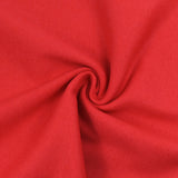 Red tubular ribbed cuffs per meter