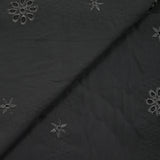 Black ENORA embroidered muslin