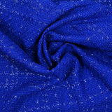 Tweed emma lurex polyester royal blue background