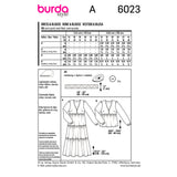 Patron Burda n°6023 : Robe et blouse