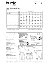 Patron n°2367 : Sorcière enfant