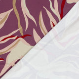 Fondo morado de llamas impresas en camiseta viscosa