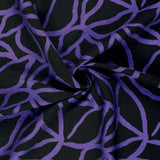 Otomano viscosa panqueque estampado espagueti de fondo negro púrpura