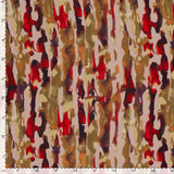 Otomano Viscose Pancake impreso Red Red Puddle Back Puddle