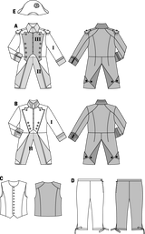 Patron n ° 2471: Napoleon costume