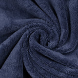 Navy blue bamboo sponge fabric sold per meter