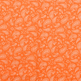 Orange background printed cotton