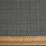 Tissu tailleur 100% laine prince-de-galles noir et blanc