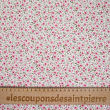 White background country print cotton