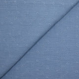 Double gaze brodée ajourée Lolita bleu