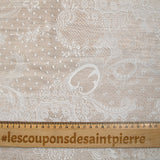 Dentelle polyester Renaissance fond blanc