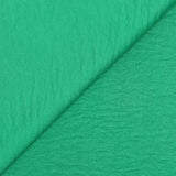 Crêpe Lenny envers satin froissé vert gazon