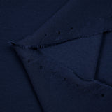 Maille polo coton envers jersey bleu marine