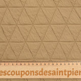 Jersey matelassé triangle fond beige