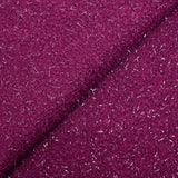 Lainage bouclette lurex violine