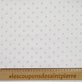 Cotton stung printed pea white background