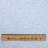 Cotton dive printed dandelion light blue background