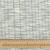 Policotton Coconut Mesh Lurex Grey, fondo negro y verde Fondo blanco