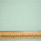 Cotton 100% Water green honeycomb