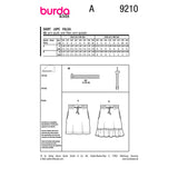 Burda Kids Boss N ° 9210: falda