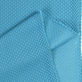 Azure blue honeycomb jersey