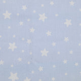 Cotton print stars light blue background